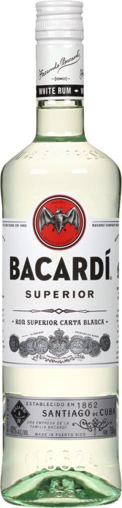 BACARDI Superior White Rum, 750mL