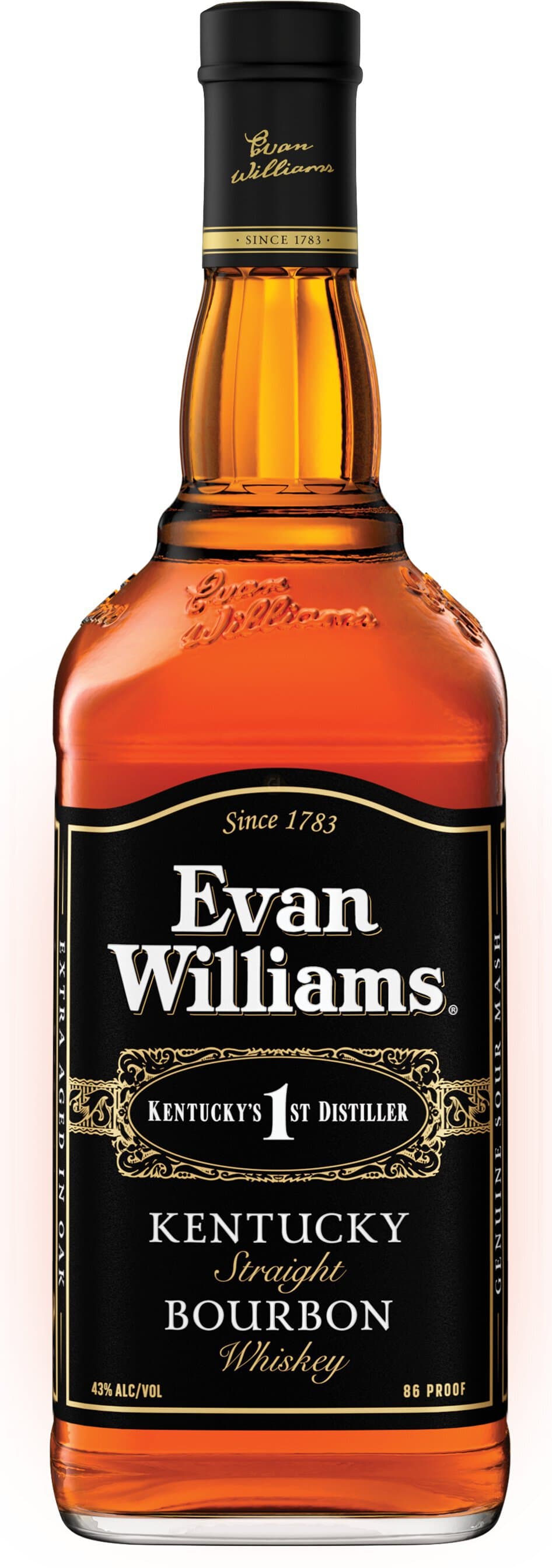 Evan Williams Black Bourbon, 1L
