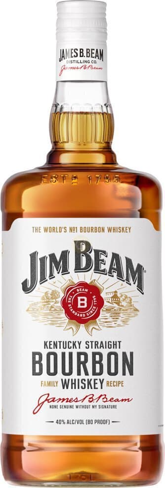 Jim Beam Bourbon Whiskey, 1.75L