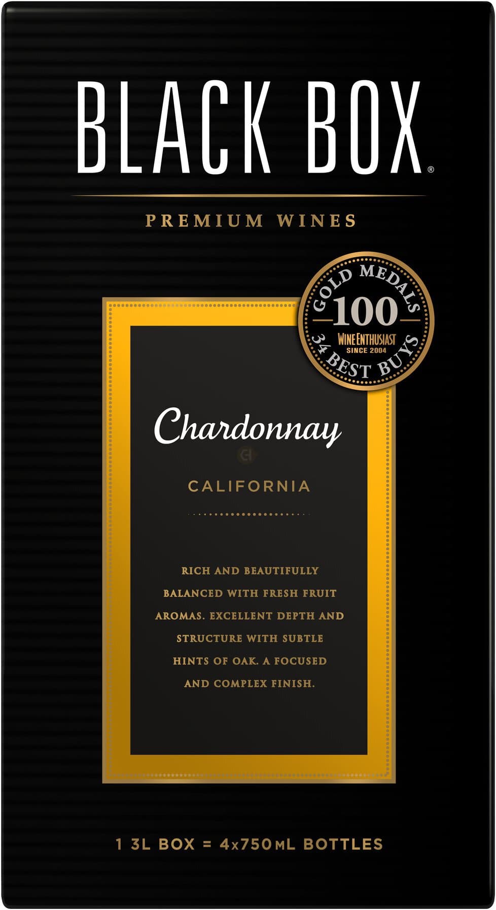 Black Box Chardonnay White Wine Box, 3L