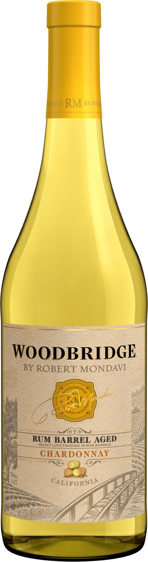 Woodbridge by Robert Mondavi Rum Barrel Aged Chardonnay White Wine, 750mL