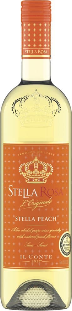 Stella Rosa Peach Semi-Sparkling White Wine, 750mL