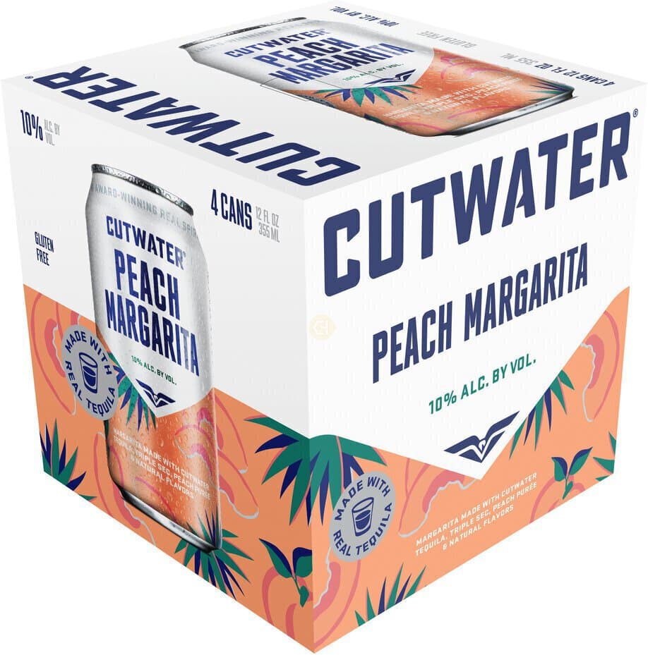 Cutwater Peach Margarita, 355mL