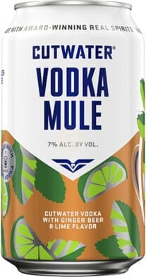 Cutwater Ginger Beer & Lime Flavor Vodka Mule, 375mL