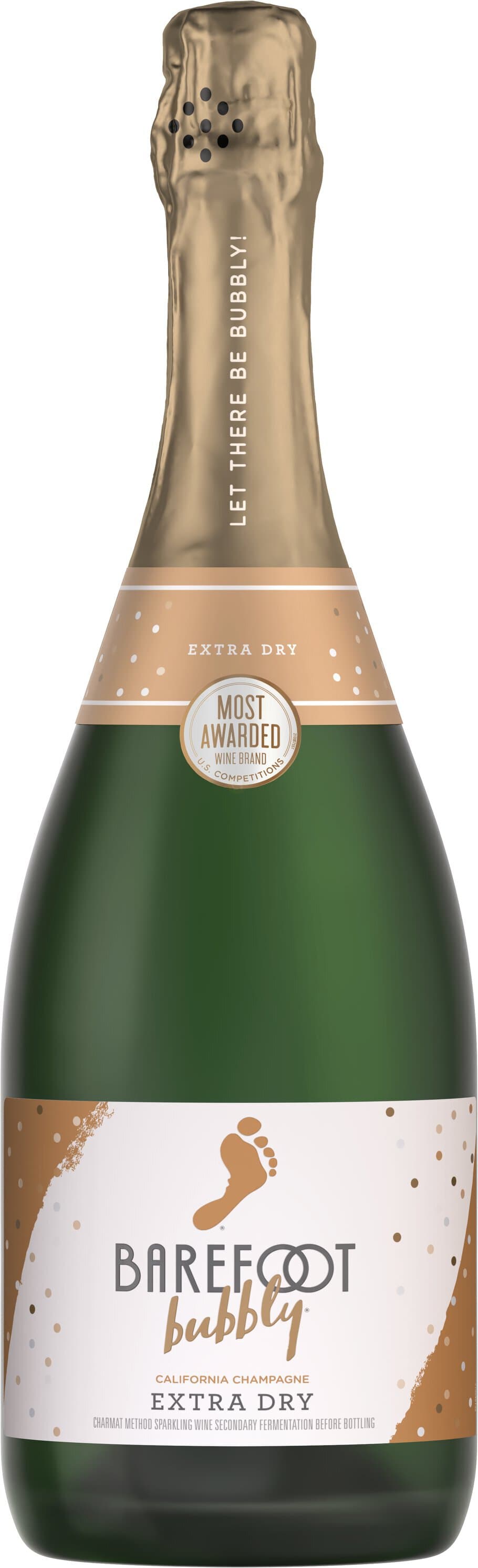 Barefoot Bubbly Extra Dry Champagne Sparkling Wine, 750mL