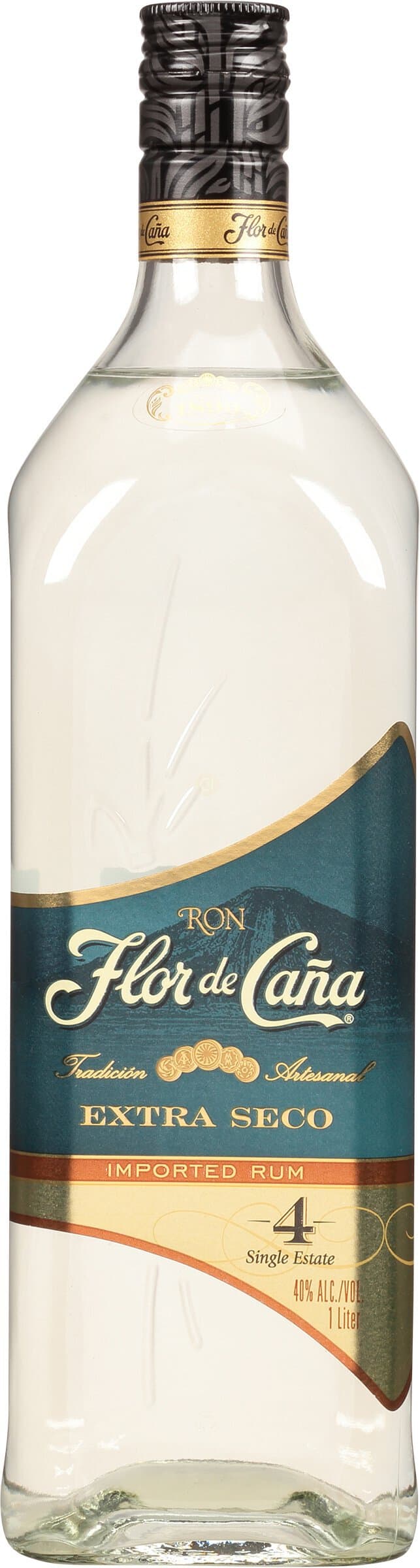 Flor De Cana 4yr Extra Seco Rum, 1L