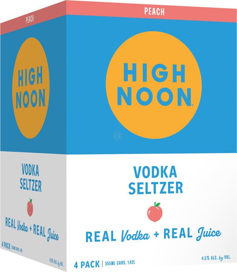 High Noon Peach Vodka Hard Seltzer
