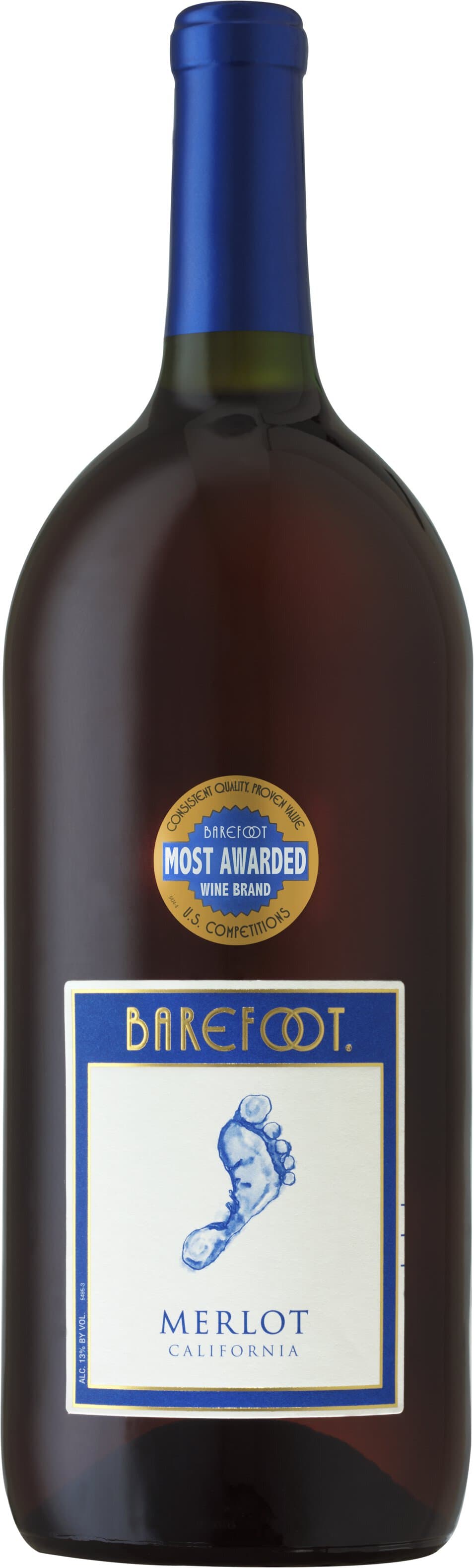Barefoot Cellars Merlot Red Wine, 1.5L