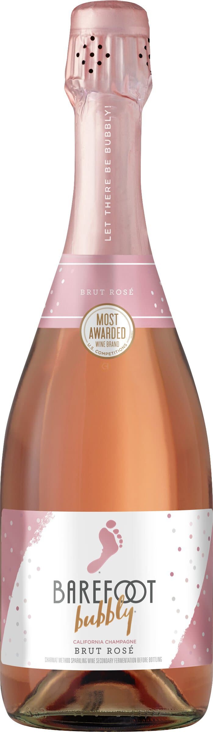 Barefoot Bubbly Brut Rose, 750mL