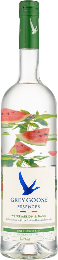 GREY GOOSE Essences Watermelon and Basil Vodka with Natural Flavors, 1L