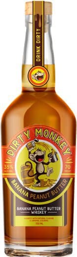 Dirty Monkey Banana Peanut Butter Whiskey, 50mL