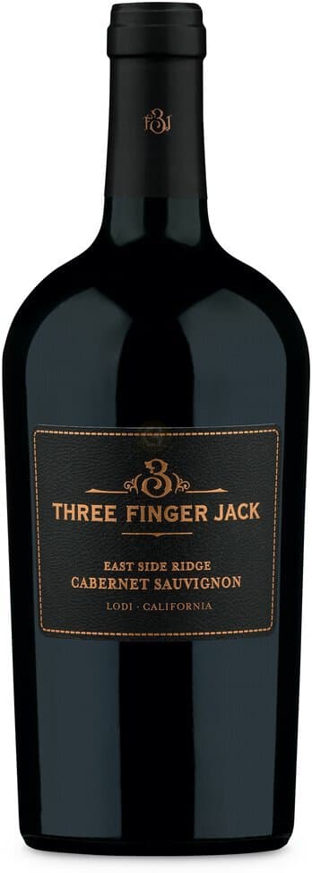 Three Finger Jack East Side Ridge Cabernet Sauvignon Red Wine, Lodi, 750mL, 15% ABV