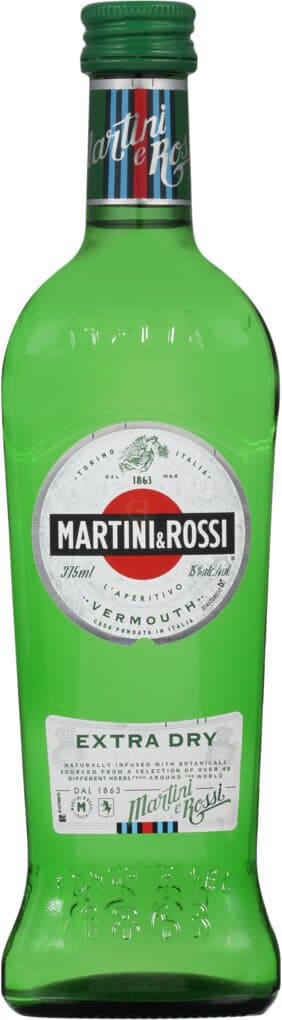 MARTINI & ROSSI Extra Dry Vermouth Cocktail Mixer, 375mL