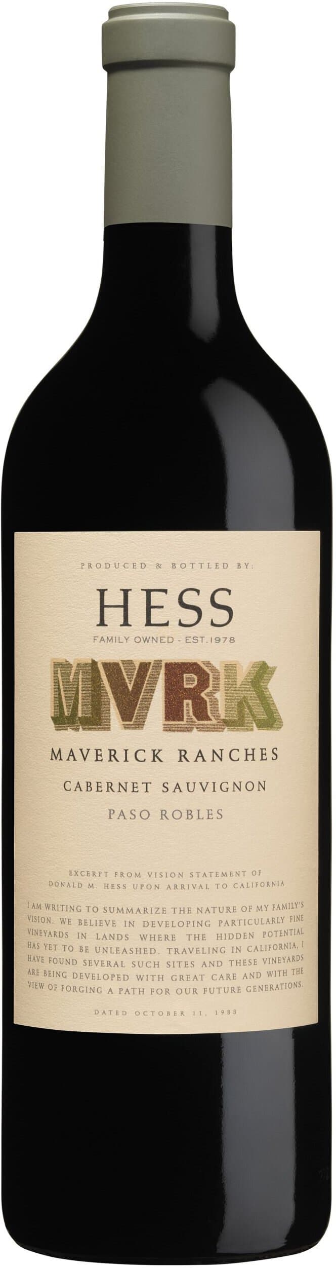 Hess Maverick Ranches Cabernet Sauvignon Paso Robles