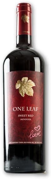One Leaf Sweet Red Wine Ip Mendoza, 750mL