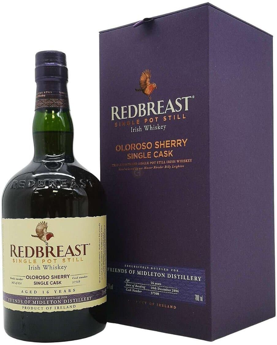 Redbreast Single Cask 16 year old, Oloroso Sherry Single Pot Stil