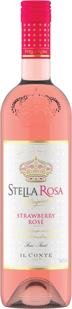 Stella Rosa Strawberry Rose Semi-Sparkling Rose Wine, 750mL