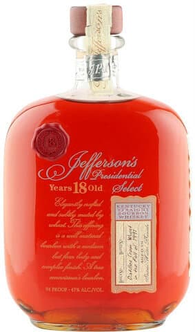 Jefferson’s Presidential Select 18 Year Bourbon