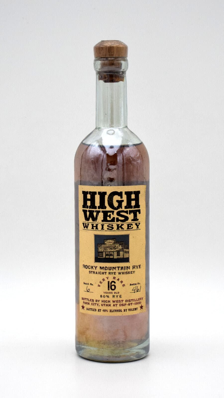 High West 16 Year Rocky Mountain Rye Whiskey