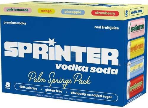 Sprinter Vodka Soda Palm Spring Variety, 355mL