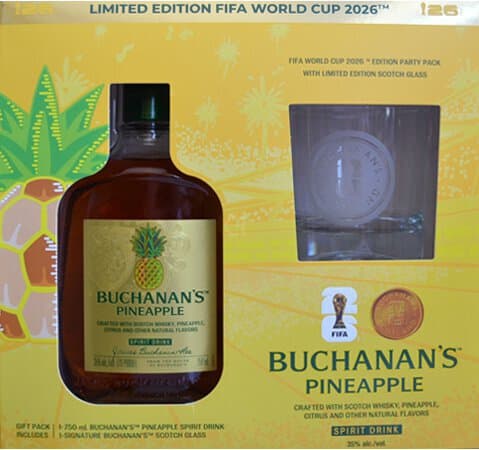 Buchanan's Pineapple Fifa Gift Set, 750mL