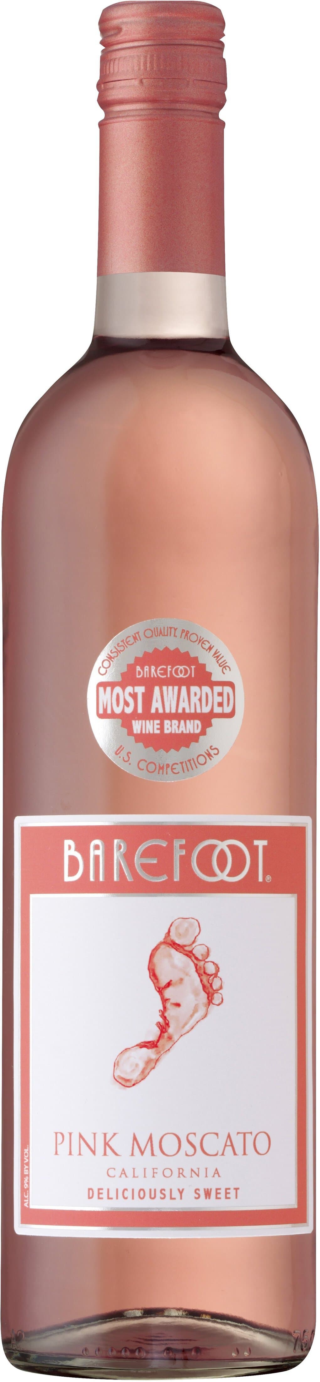 Barefoot Pink Moscato, 750mL