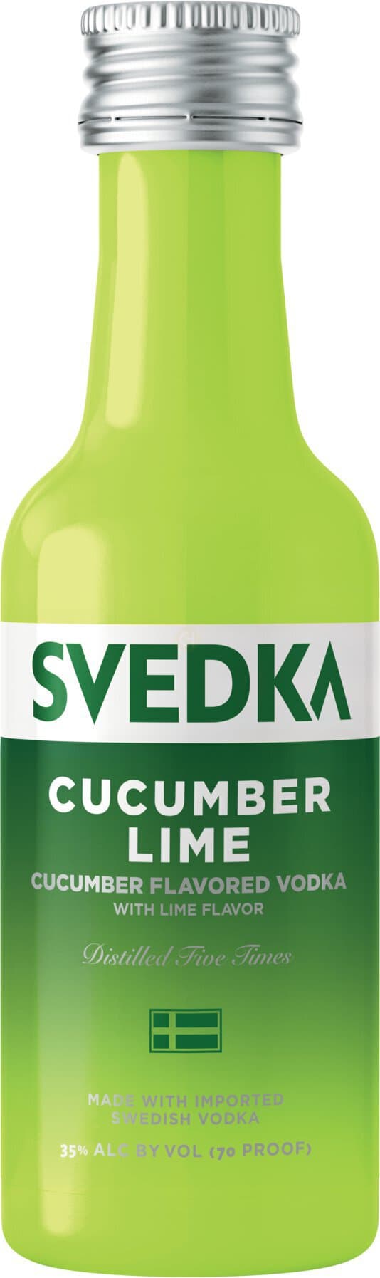 SVEDKA Cucumber Lime Flavored Vodka, 50mL