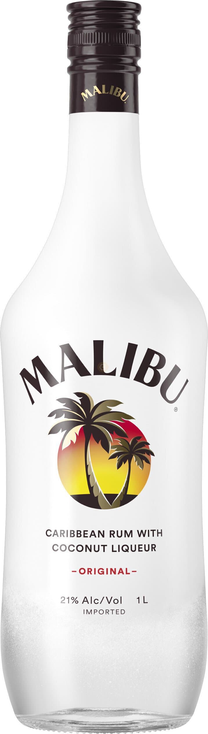 Malibu Caribbean Rum with Coconut Flavored Liqueur, 1L