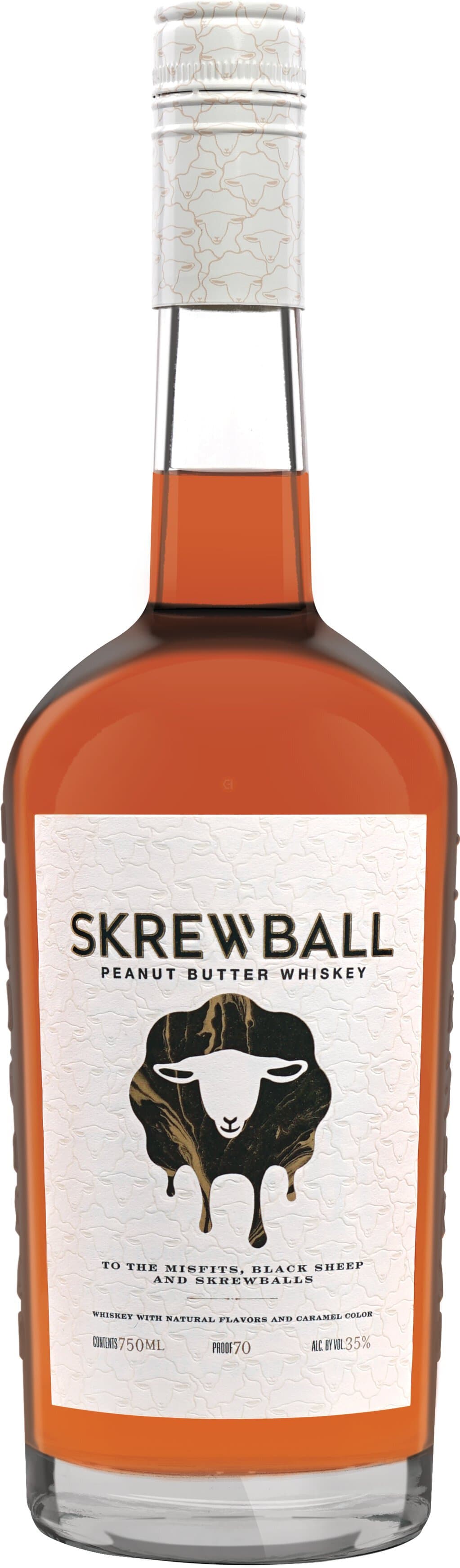 Skrewball Peanut Butter Whiskey, 750mL