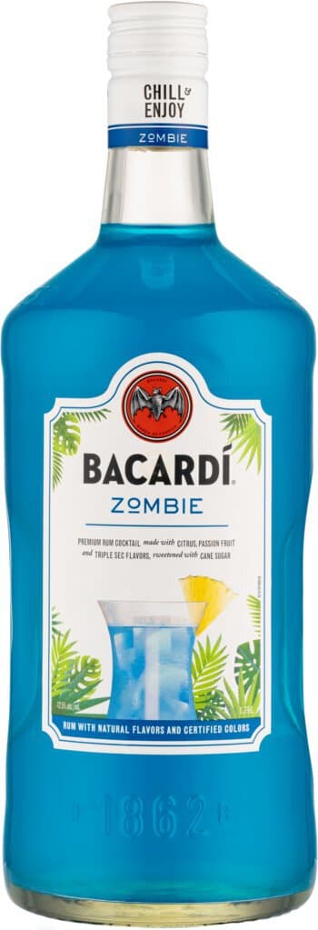 BACARDI Zombie Ready to Serve Premium Rum Cocktail, 1.75L