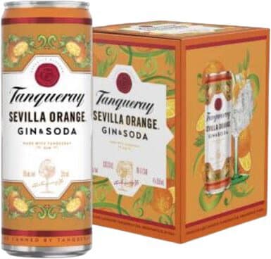 Tanqueray Sevilla Gin & Soda RTD Cocktail Cans, 355mL