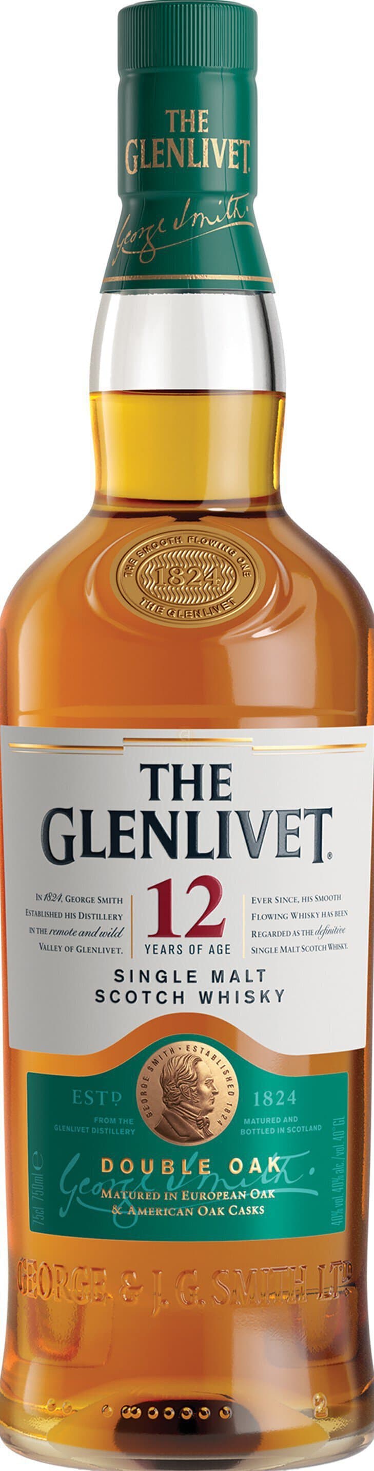Glenlivet 12yr Single Malt Scotch, 750mL