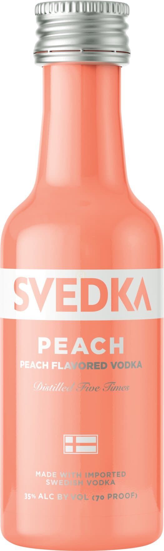 SVEDKA Peach Flavored Vodka, 50mL