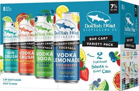 Dogfish Head Bar Cart Variety Pack RTD Cocktail, 355mL