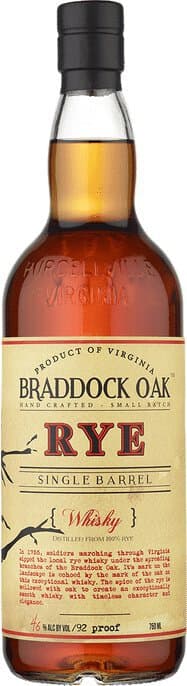 Braddock Oak Single Barrel Rye
