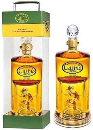 Casino Azul Extra Anejo Bronco Gift Set, 750mL