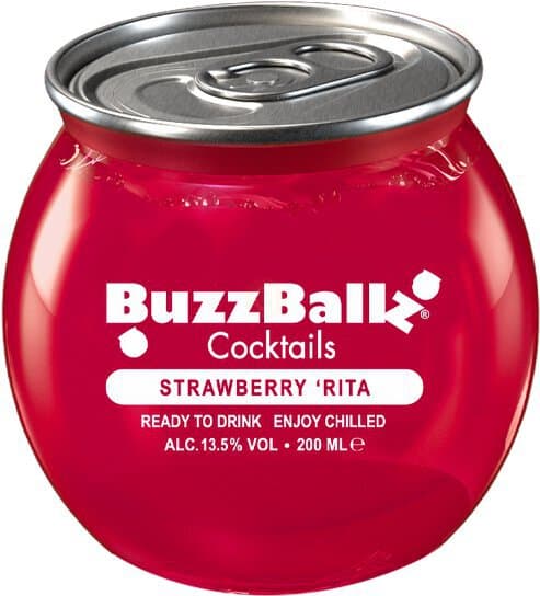 Buzz Ballz Strawberry Rum Job, 200mL