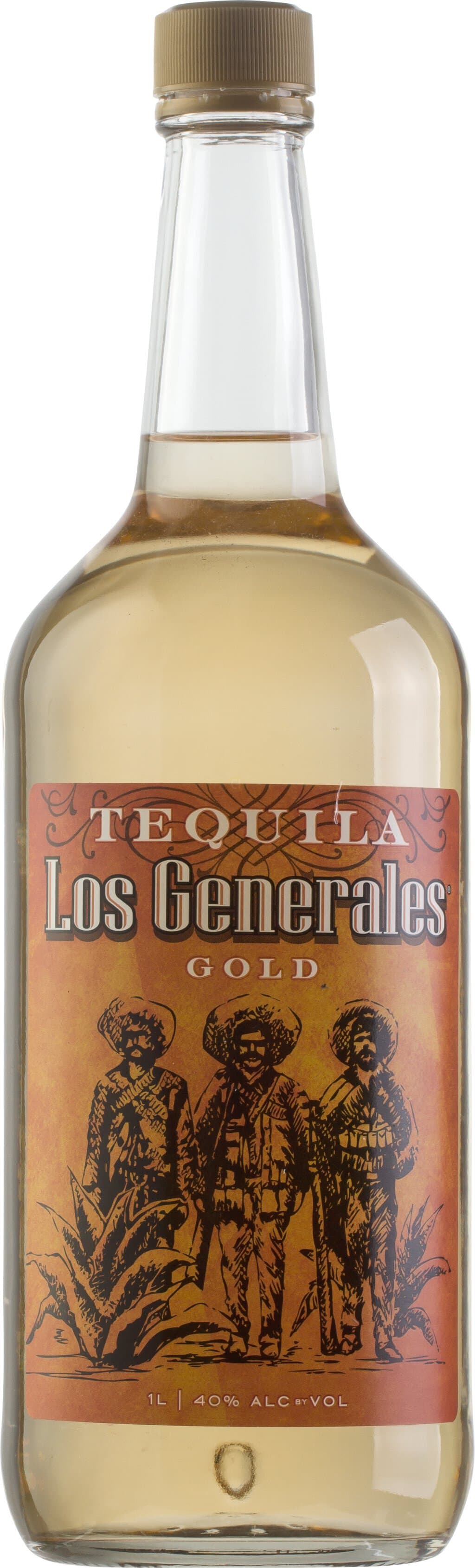 Los Generales Gold Tequila, 1L