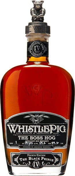 Whistlepig Boss Hog 4th Edition Black Prince Straight Rye, 750mL