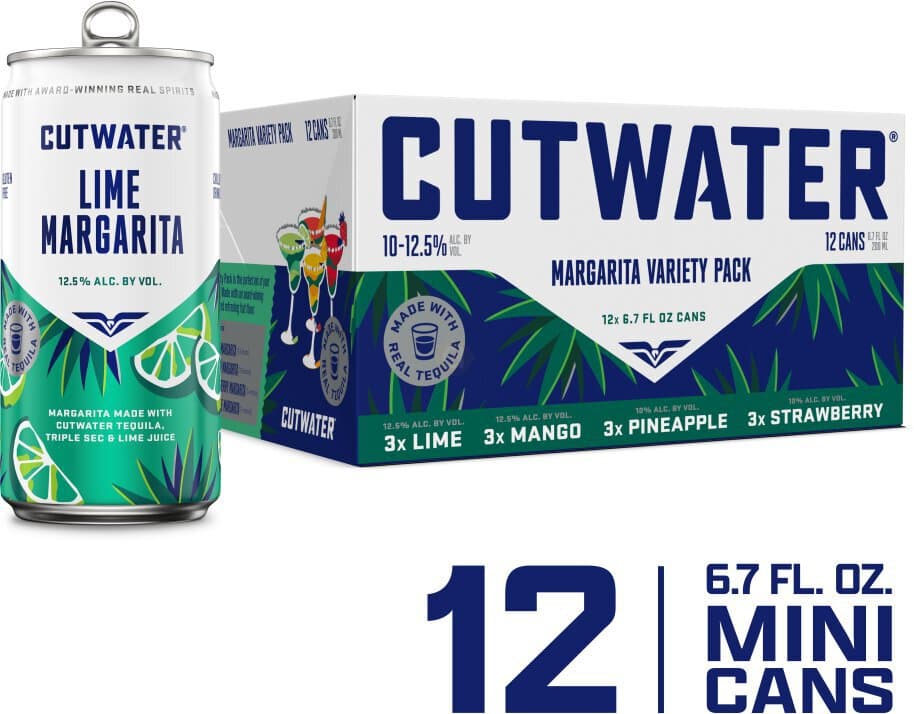Cutwater Assorted Margarita Variety Pack, 200mL