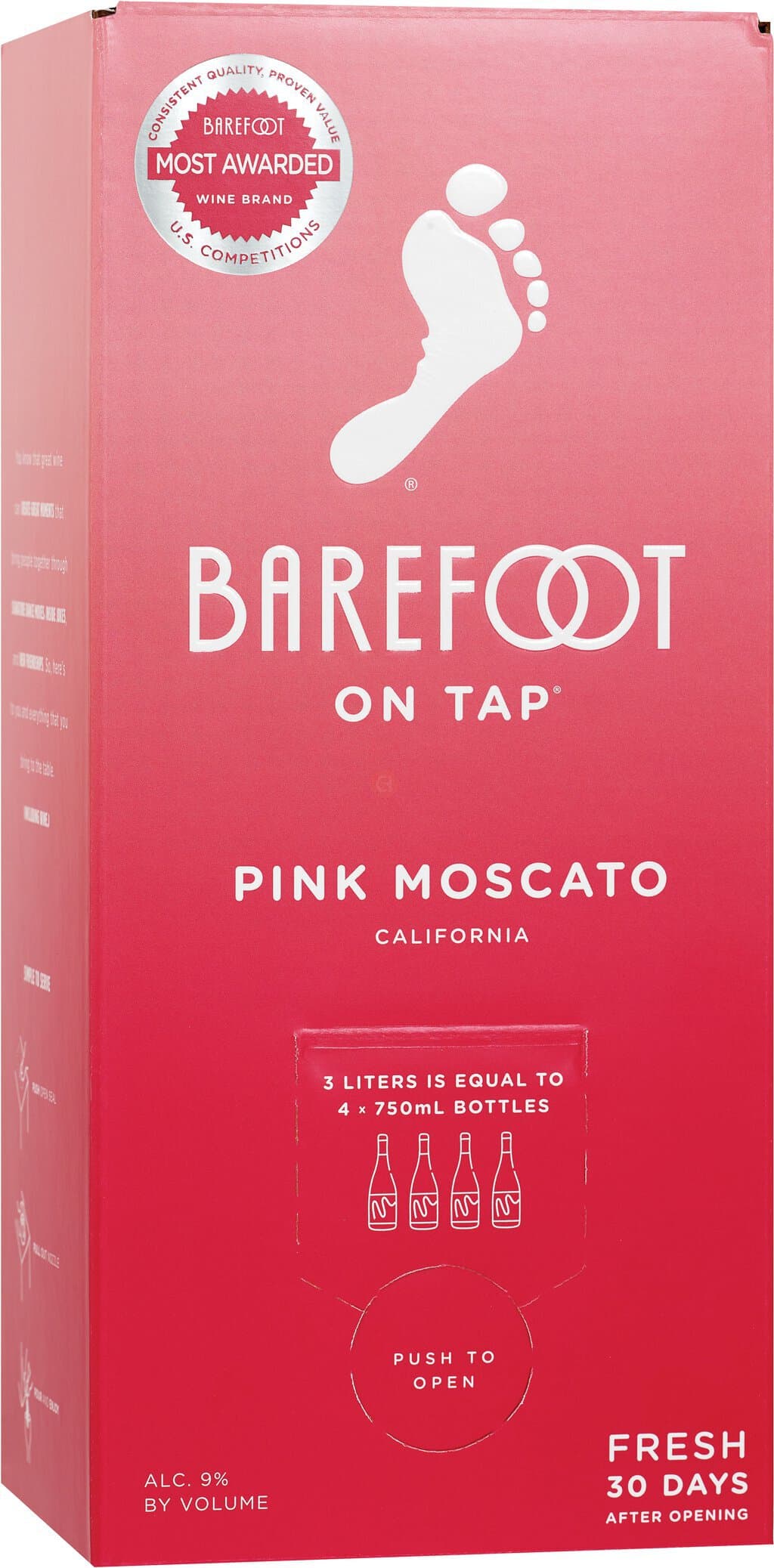 Barefoot Pink Moscato Box, 3L