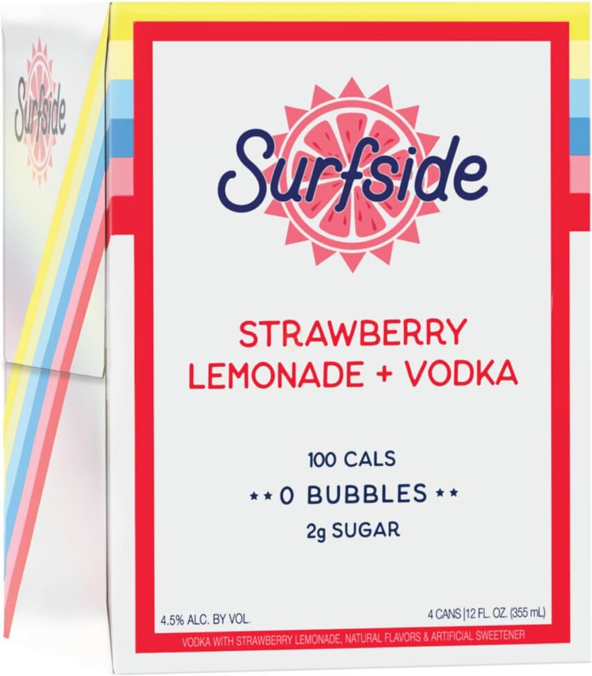 Surfside Strawberry & Lemonade Vodka, 355mL