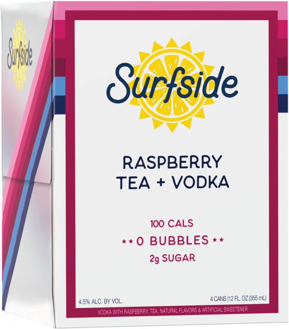 Surfside Raspberry Tea & Vodka, 355mL