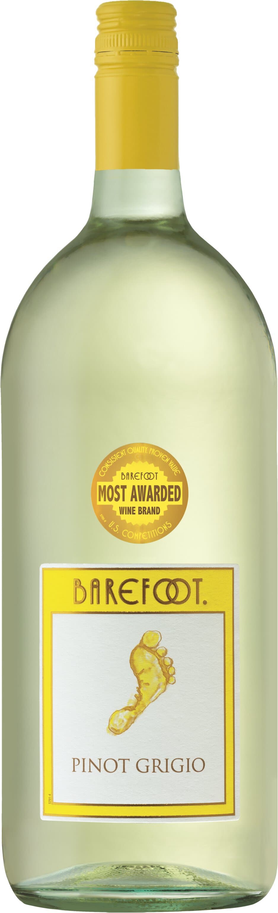 Barefoot Cellars Pinot Grigio White Wine, 1.5L