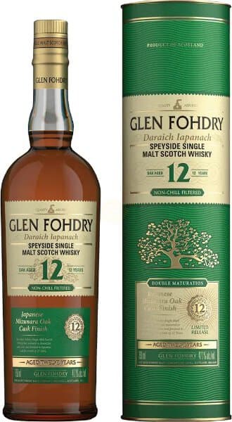 Glen Fohdry 12Yr Mizunara Oak Cask Speyside Single Malt Scotch Whisky
