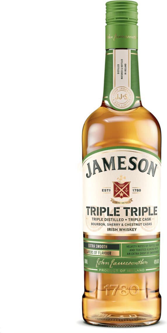 Jameson Triple Triple Irish Whiskey, 750mL