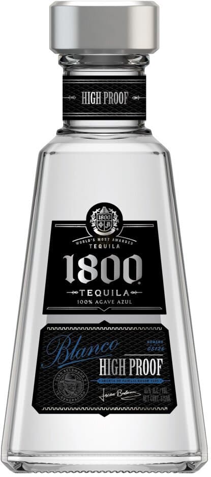 1800 Tequila Blanco High Proof, 375mL