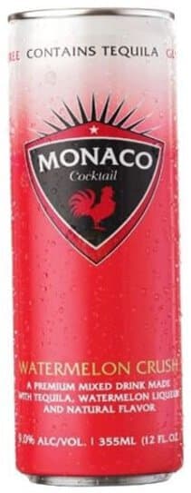 Monaco Vodka Cocktail Watermelon Crush, 355mL