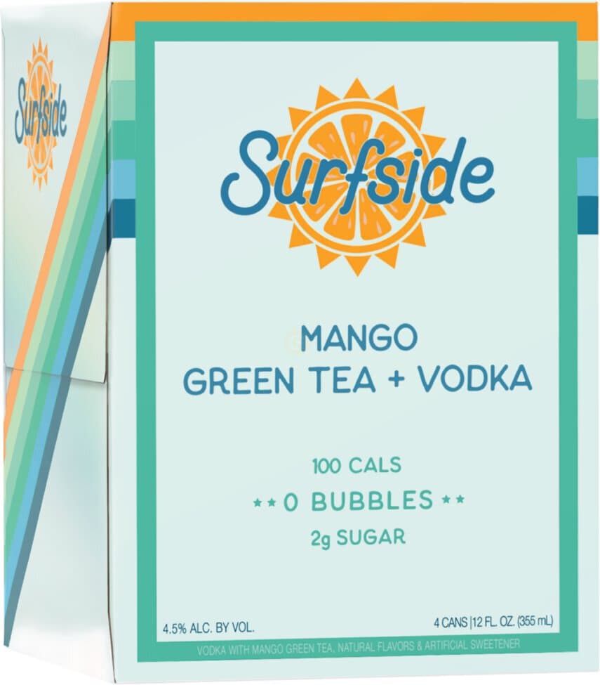 Surfside Mango & Green Tea Vodka, 355mL